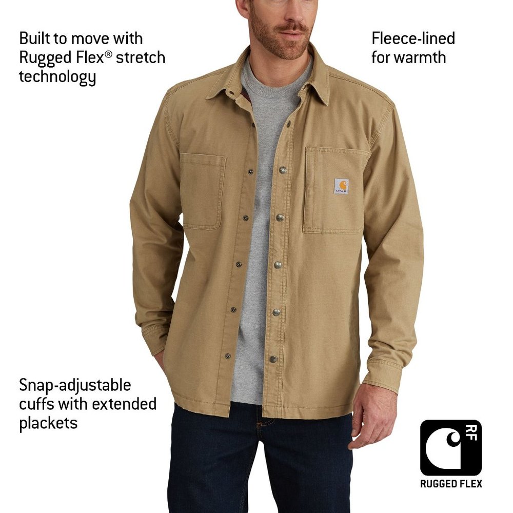 Carhartt Men's Rugged Flex Rigby Shirt Jacket M